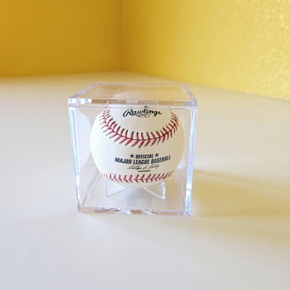 Ralph Branca MLB Los Angles Dodgers W/ Case Rawlings Autographed Signed Baseball